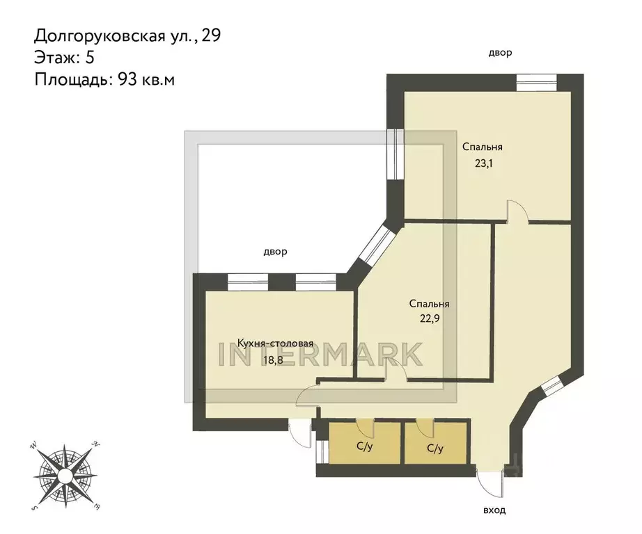 3-к кв. Москва Долгоруковская ул., 29 (93.0 м) - Фото 2