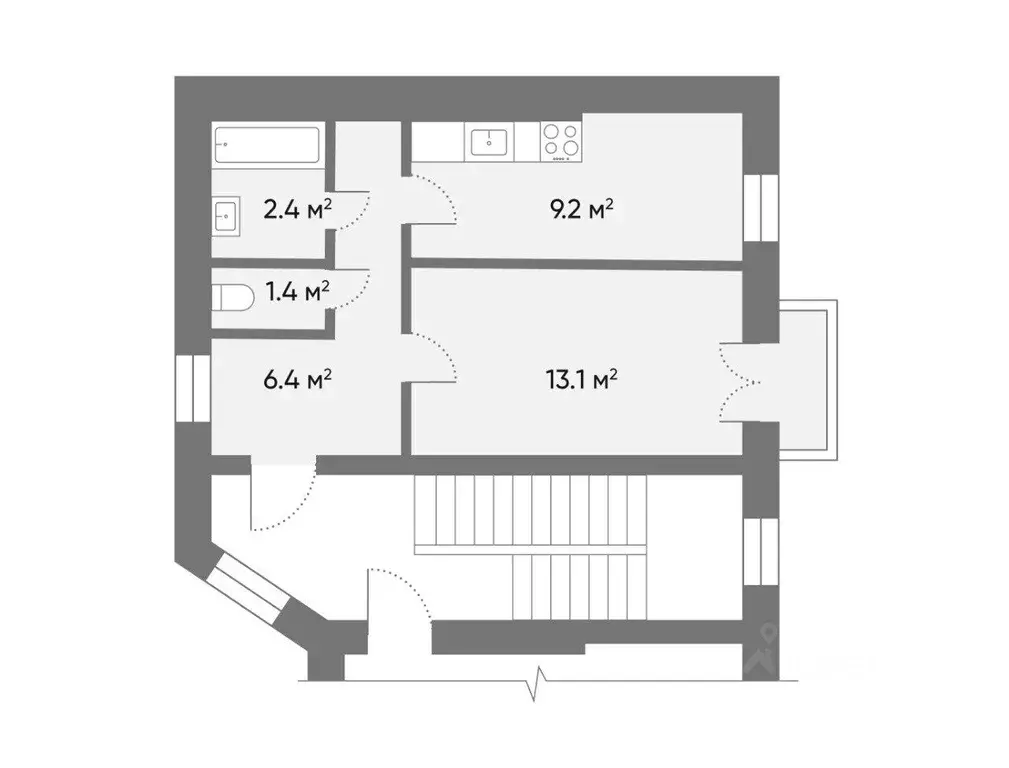 1-к кв. Санкт-Петербург 11-я Красноармейская ул., 8 (32.5 м) - Фото 0