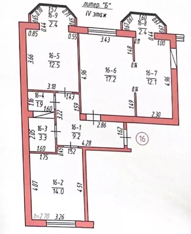3-к кв. Крым, Симферополь ул. Федько, 16к2 (75.0 м) - Фото 2
