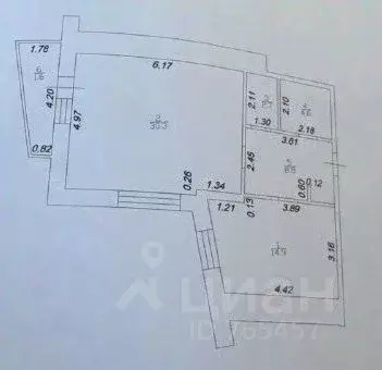 2-к кв. Татарстан, Казань ул. Абубекира Терегулова, 20А (62.2 м) - Фото 2