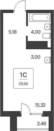 Квартира-студия: Новосибирск, Красный проспект, 180 (27.5 м) - Фото 0