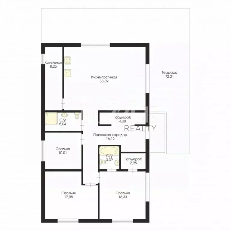 Дом в Ленинградская область, Выборгский район, Первомайское с/пос, ... - Фото 2