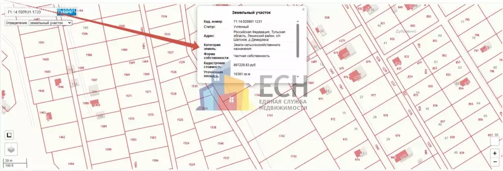 Участок в Тульская область, городской округ Тула, деревня Демидовка ... - Фото 2