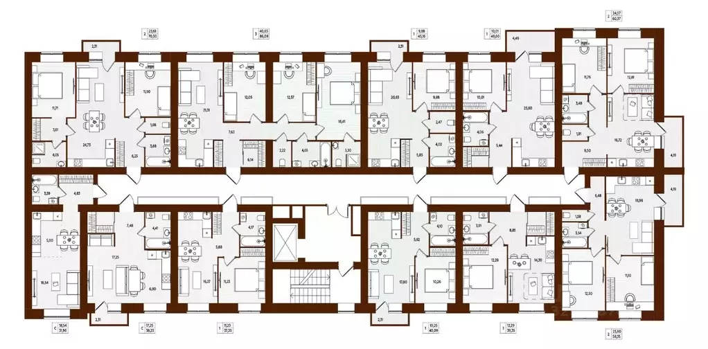 2-к кв. Брянская область, Брянск ул. Романа Брянского (60.37 м) - Фото 2