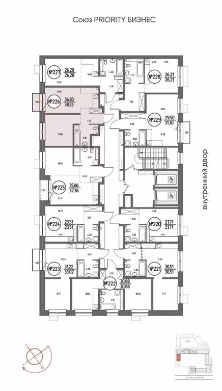 1-к кв. Иркутская область, Иркутск Макс жилой комплекс (38.33 м) - Фото 2