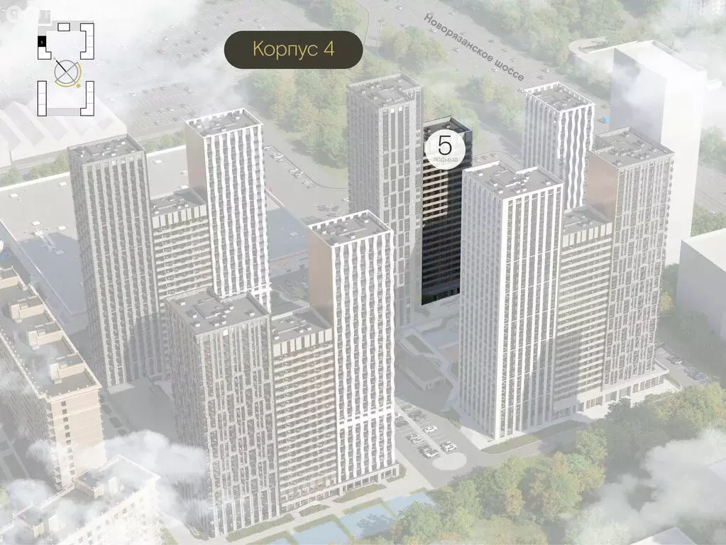 2-комнатная квартира: Котельники, ЖК Дюна (60.04 м) - Фото 1