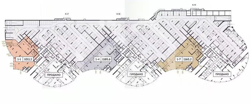 Помещение свободного назначения в Москва Фестивальная ул., 29 (1186 м) - Фото 2