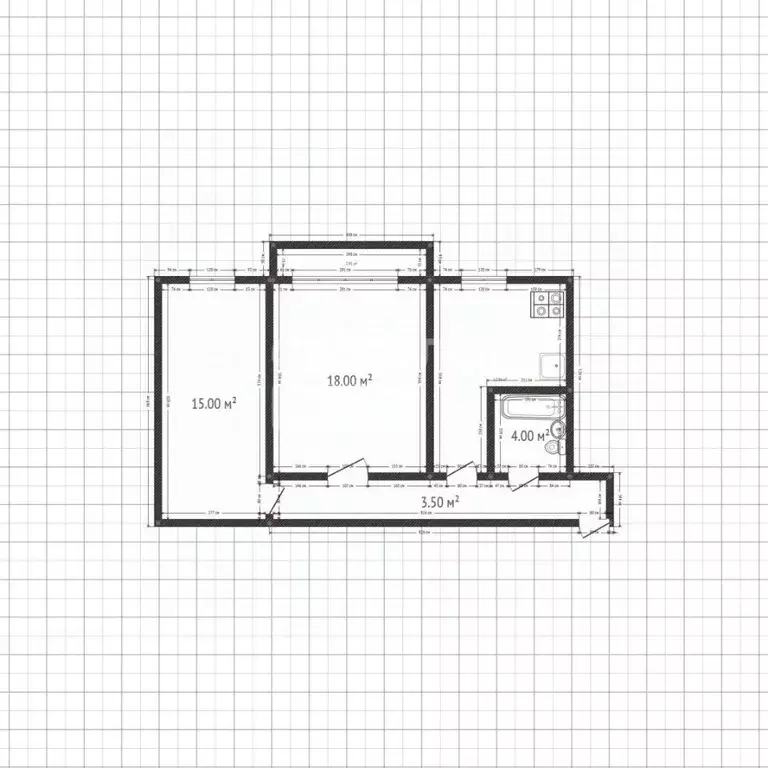 2-к кв. Липецкая область, Липецк ул. Циолковского, 3/5 (46.0 м) - Фото 2