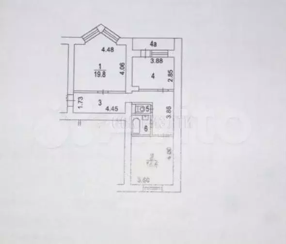 2-к. квартира, 65,7 м, 4/9 эт. - Фото 0