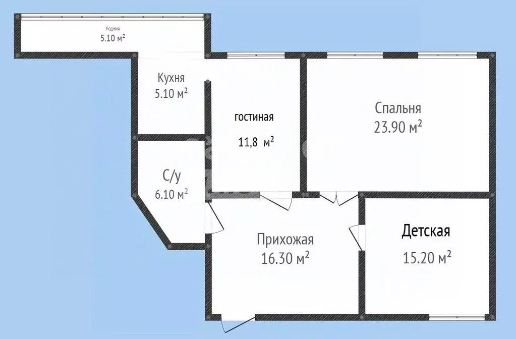 3-к кв. Дагестан, Махачкала ул. Атланаульская, 8 (83.5 м) - Фото 1