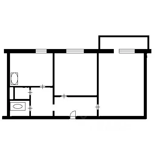 2-к кв. Новосибирская область, Новосибирск ул. Забалуева, 51/4 (55.6 ... - Фото 2