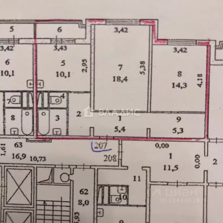 2-к кв. Московская область, Химки Совхозная ул., 10 (65.0 м) - Фото 2