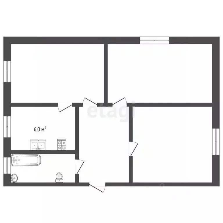 3-к кв. Владимирская область, Муром ул. Кирова, 18 (67.7 м) - Фото 2