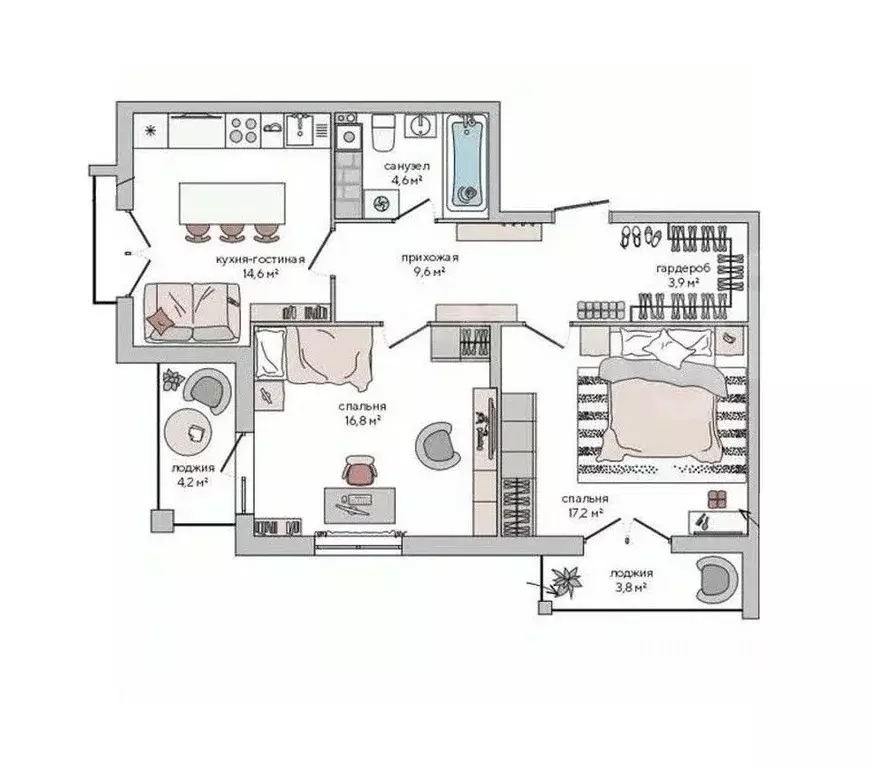 2-к кв. Крым, Судак ул. Инициативных, 80 (70.7 м) - Фото 1