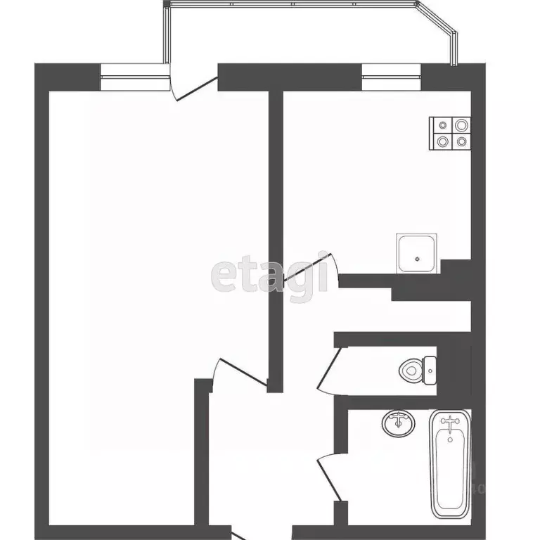 1-к кв. Тюменская область, Тюмень ул. Демьяна Бедного, 83 (36.6 м) - Фото 1