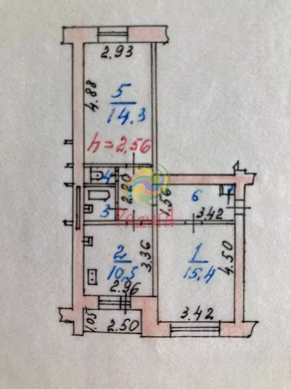 2-к кв. Ивановская область, Иваново Лежневская ул., 118 (53.0 м) - Фото 1