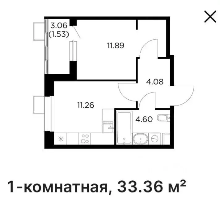 1-к кв. Московская область, Пушкино Новое Пушкино мкр, к20 (33.0 м) - Фото 0