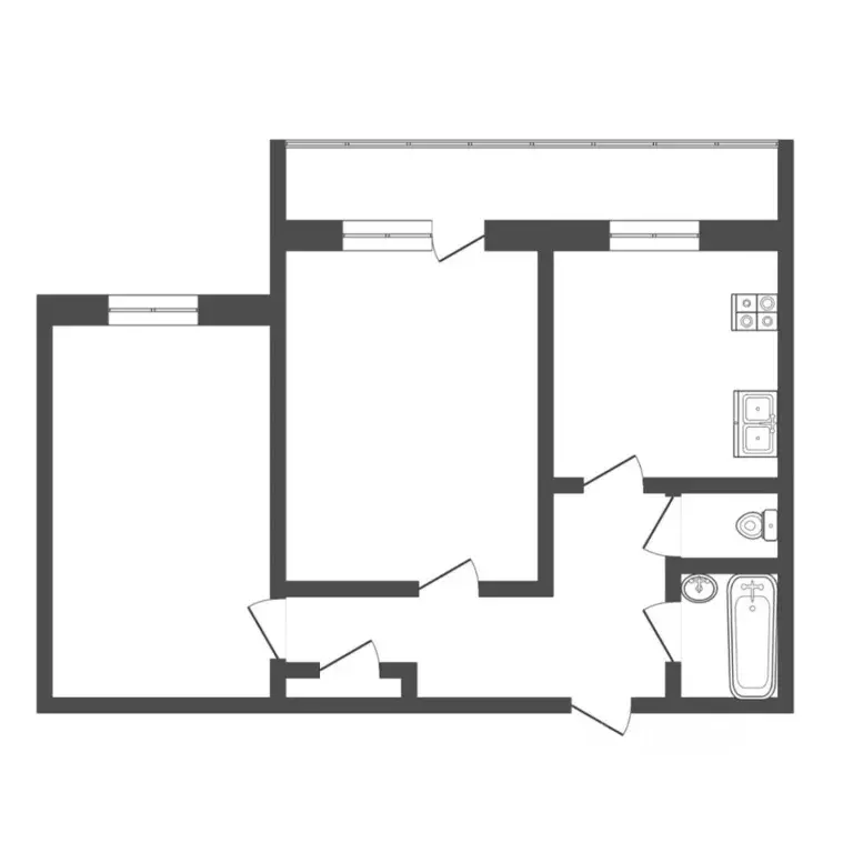 2-к кв. Тюменская область, Тюмень ул. 50 лет Октября, 21А (49.0 м) - Фото 2