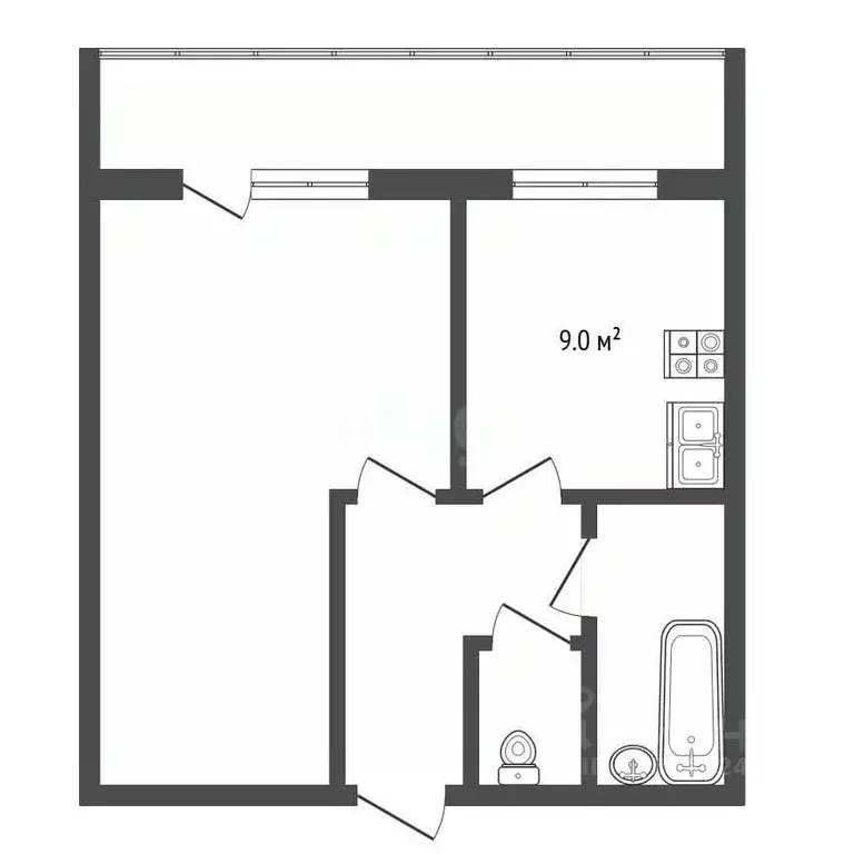 1-к кв. Нижегородская область, Балахна пер. Чехова, 1 (37.6 м) - Фото 2