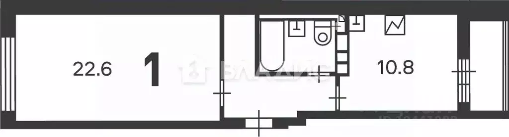 1-к кв. Москва Новочеремушкинская ул., 56/3 (44.1 м) - Фото 1