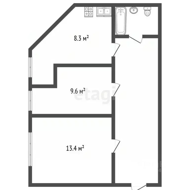Комната Санкт-Петербург Кондратьевский просп., 32 (9.6 м) - Фото 2