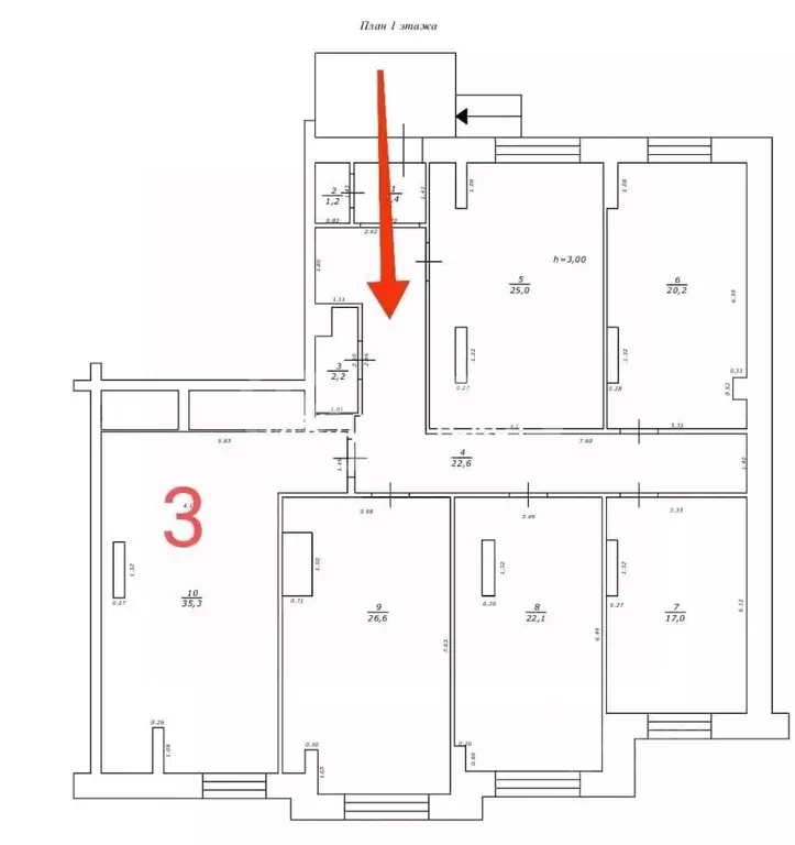 Помещение свободного назначения в Татарстан, Казань ул. Тансык, 5 (35 ... - Фото 2