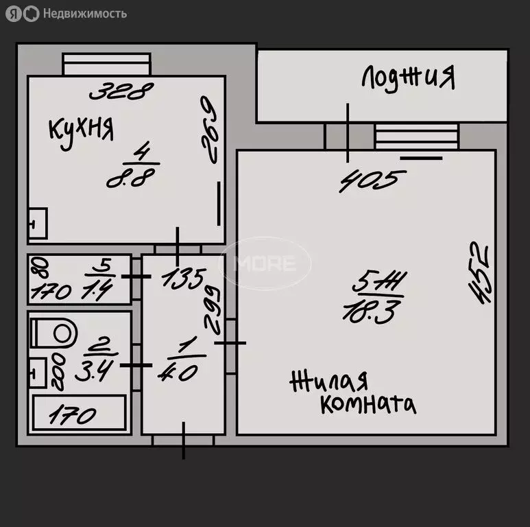 1-комнатная квартира: Гурьевск, Советская улица, 6А (35.9 м) - Фото 1