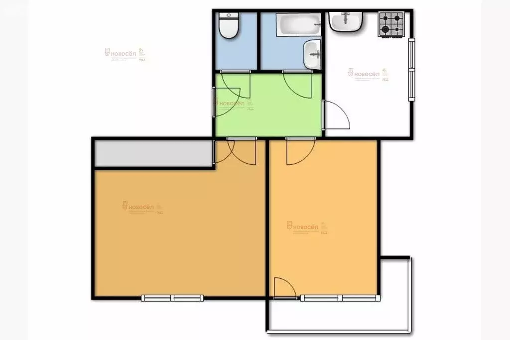 2-комнатная квартира: Екатеринбург, Восточная улица, 29 (50 м) - Фото 1