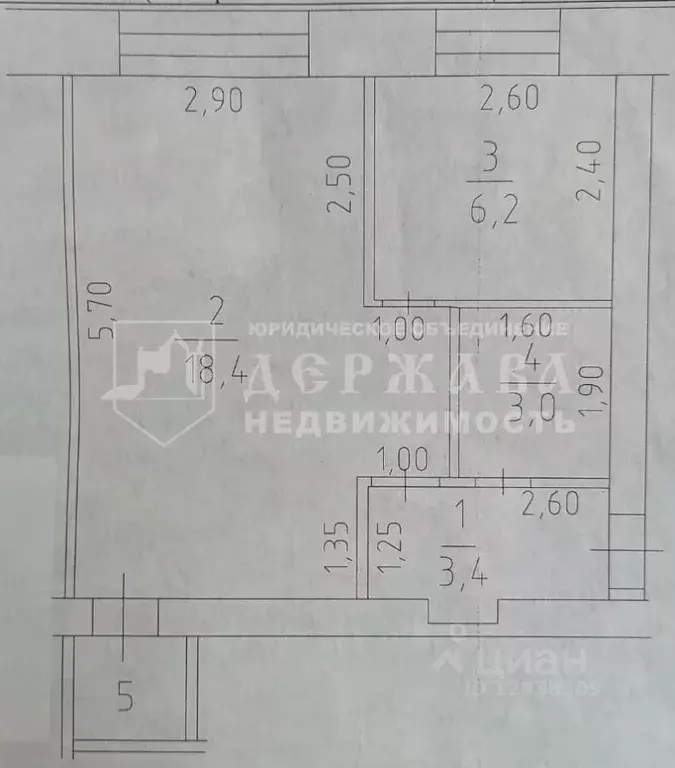 1-к кв. Кемеровская область, Кемерово ул. Леонова, 18 (32.3 м) - Фото 2