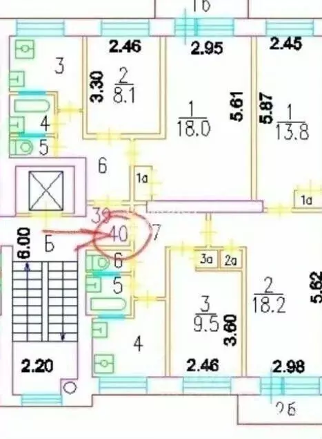 3-к кв. Москва 1-й Амбулаторный проезд, 2 (56.3 м) - Фото 2