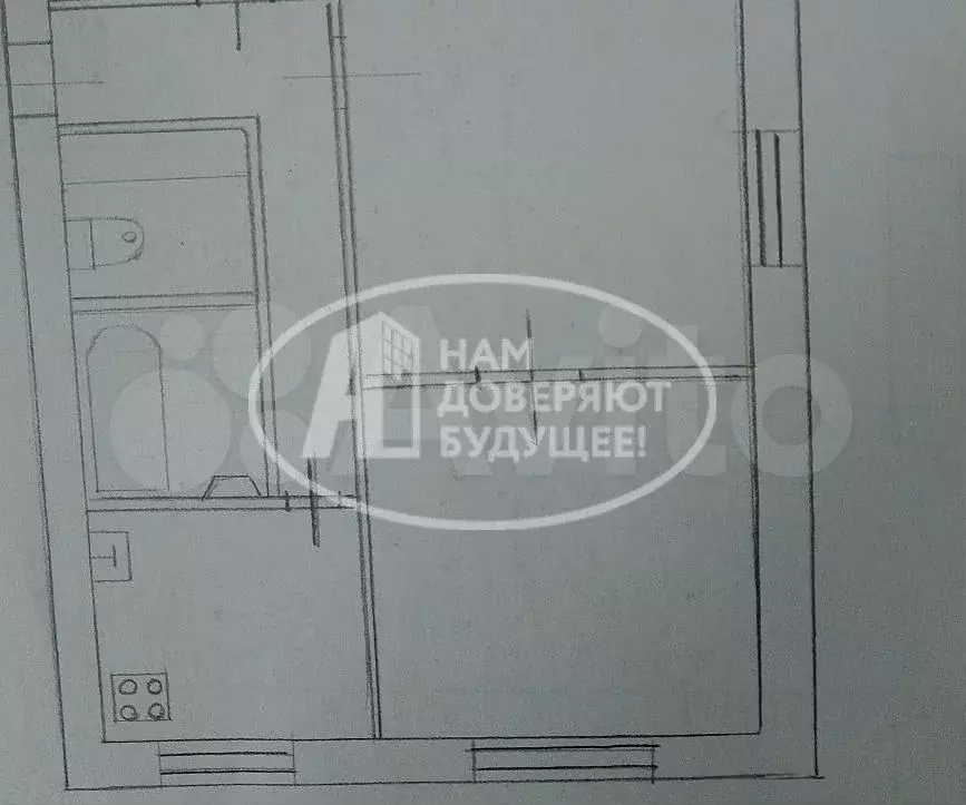 2-к. квартира, 41,3 м, 6/9 эт. - Фото 0