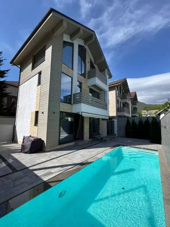 Коттедж в Краснодарский край, Сочи городской округ, Красная Поляна пгт ... - Фото 1