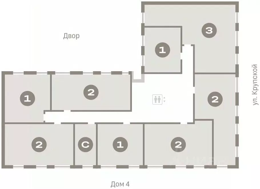 2-к кв. Омская область, Омск  (86.17 м) - Фото 1