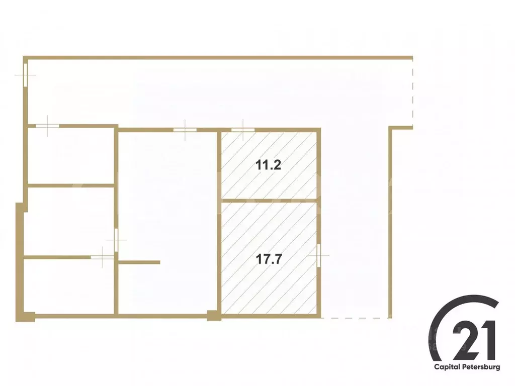 Торговая площадь в Санкт-Петербург ул. Есенина, 5А (29 м) - Фото 2