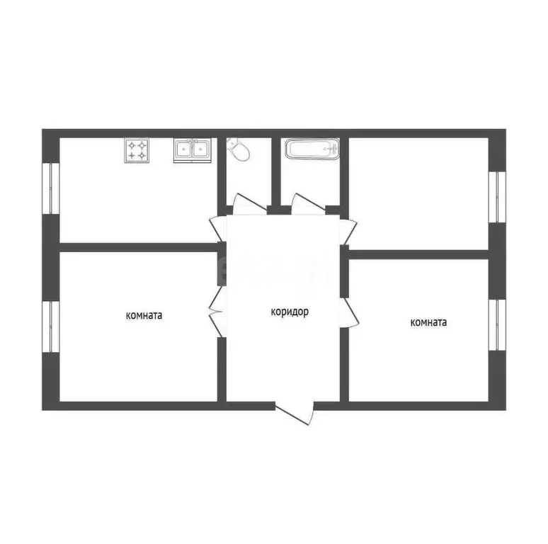 Комната, 17 м - Фото 1
