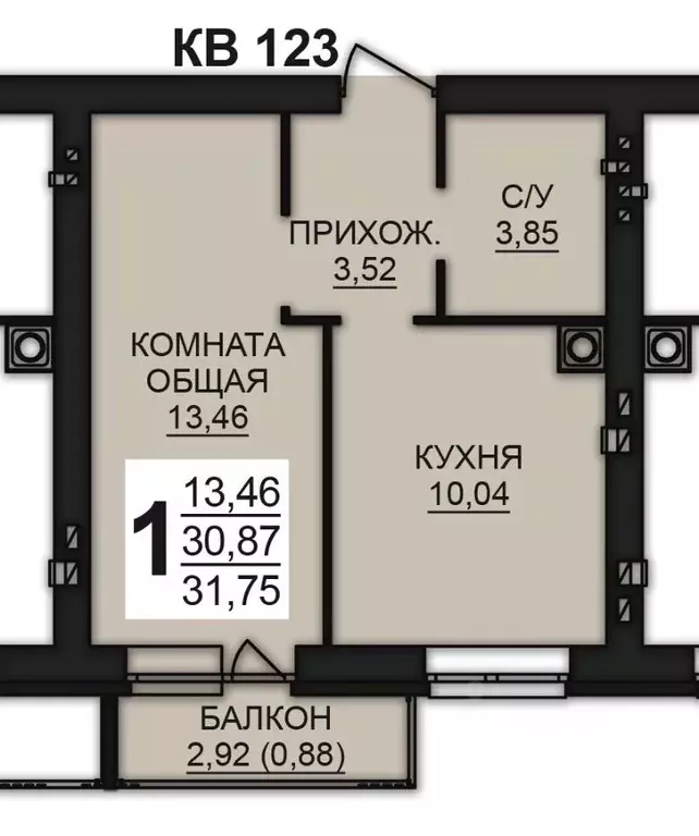 1-к кв. Ивановская область, Ивановский район, Богданихское с/пос, д. ... - Фото 1