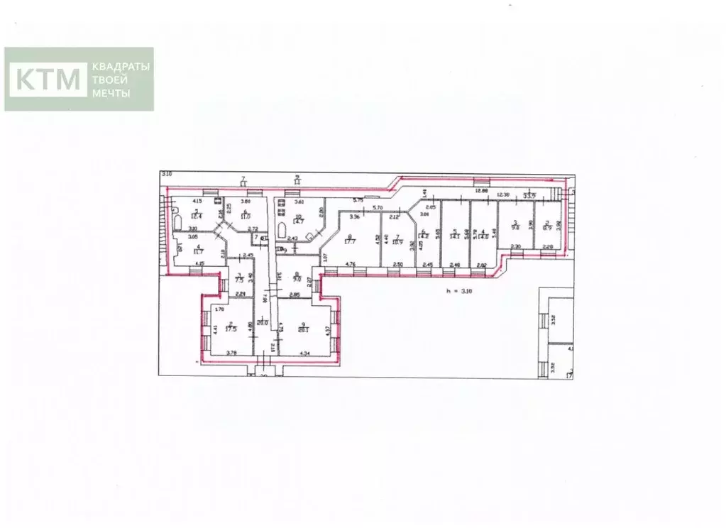 6-к кв. Санкт-Петербург Гатчинская ул., 1/56 (248.8 м) - Фото 1