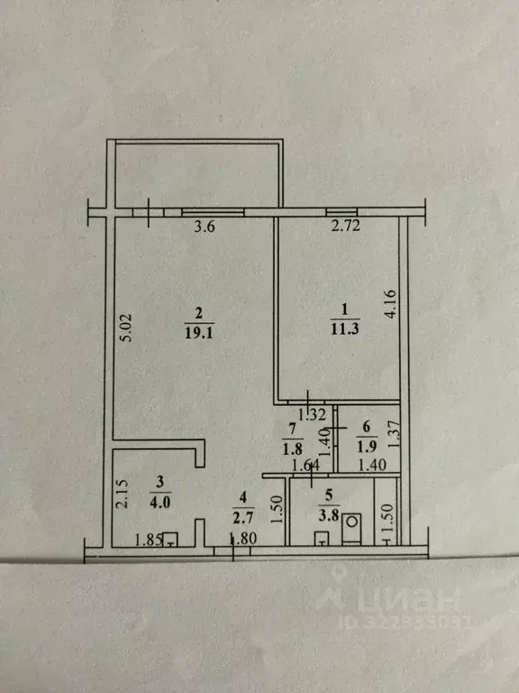 2-к кв. Саха (Якутия), Якутск Борисовка-2 мкр, 5 (44.6 м) - Фото 1