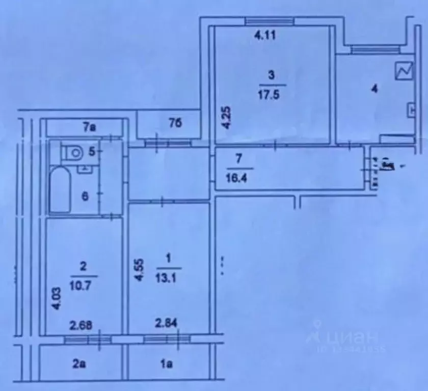 3-к кв. Москва Новомарьинская ул., 14/15 (72.5 м) - Фото 2