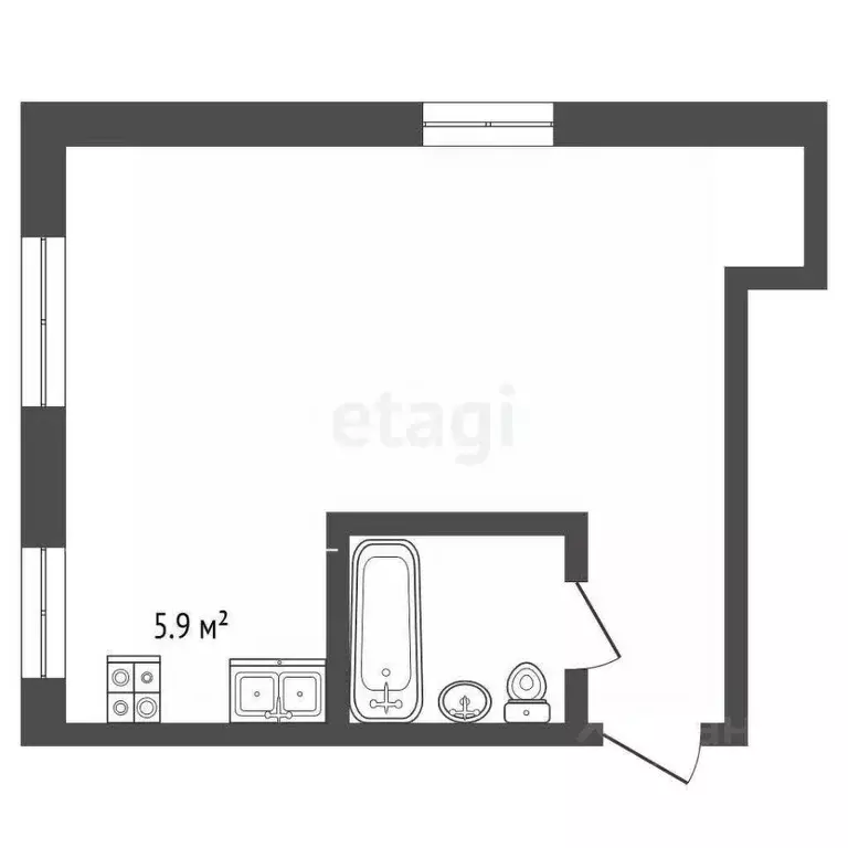 Студия Архангельская область, Новодвинск ул. 50-летия Октября, 40 ... - Фото 1