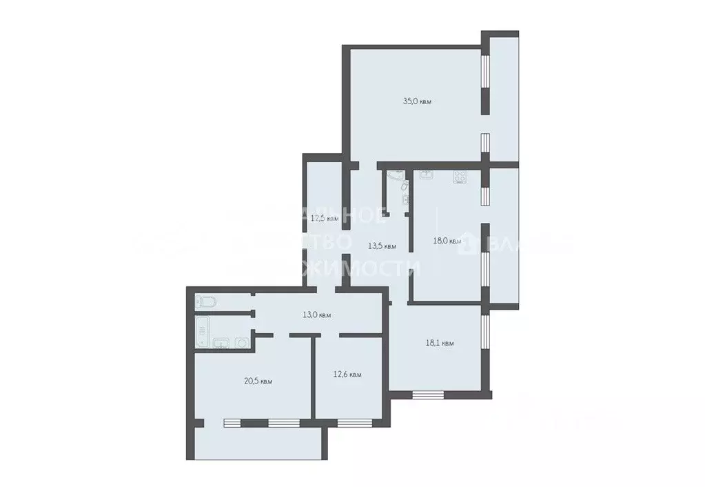 4-к кв. Рязанская область, Рязань ул. Бирюзова, 2к1 (151.0 м) - Фото 2