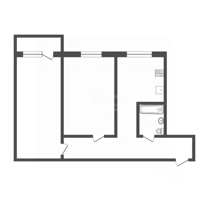 2-к кв. Тверская область, Тверь ул. Зинаиды Коноплянниковой, 6 (44.0 ... - Фото 1