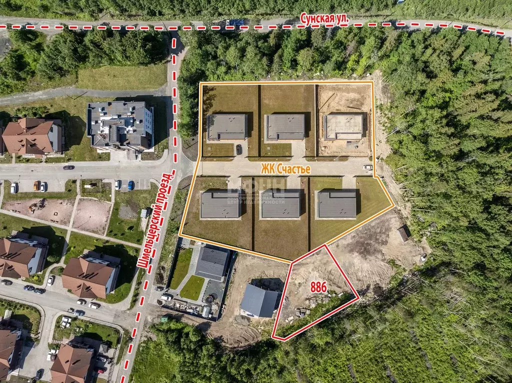 Участок в Карелия, Петрозаводск Счастье жилой комплекс (8.89 сот.) - Фото 1