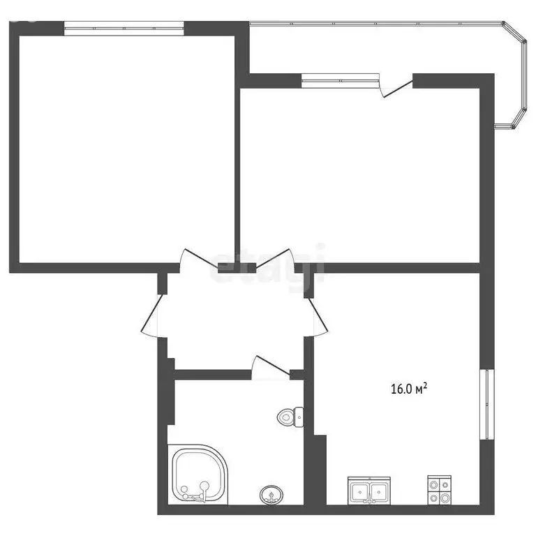 3-комнатная квартира: Ярославль, Республиканская улица, 77 (63 м) - Фото 1