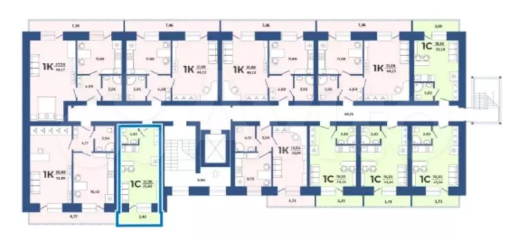 Квартира-студия, 26 м, 4/9 эт. - Фото 0