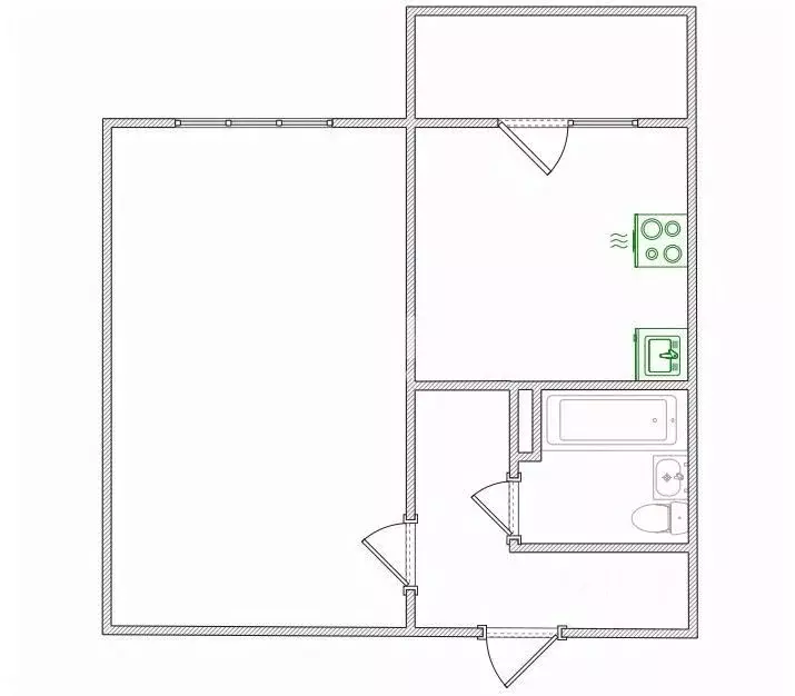 1-к кв. Ивановская область, Иваново ул. Куконковых, 142 (42.4 м) - Фото 1