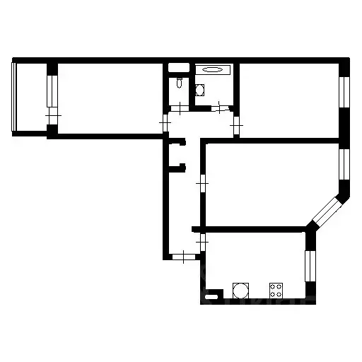 3-к кв. Красноярский край, Норильск Талнахская ул., 10/1 (66.1 м) - Фото 2