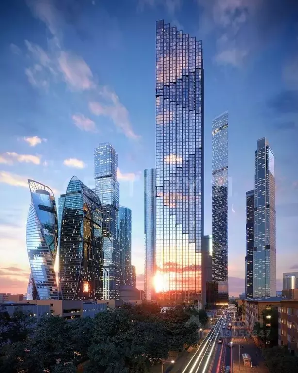1-к кв. Москва Краснопресненская наб., 14с3 (34.5 м) - Фото 0