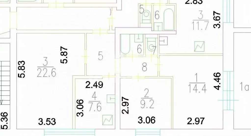 3-к кв. Москва Скаковая ул., 13К2 (63.6 м) - Фото 2