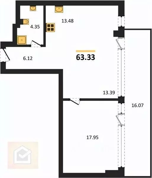 Комната Крым, Симферополь ул. Севастопольская, уч13 (31.0 м) - Фото 2